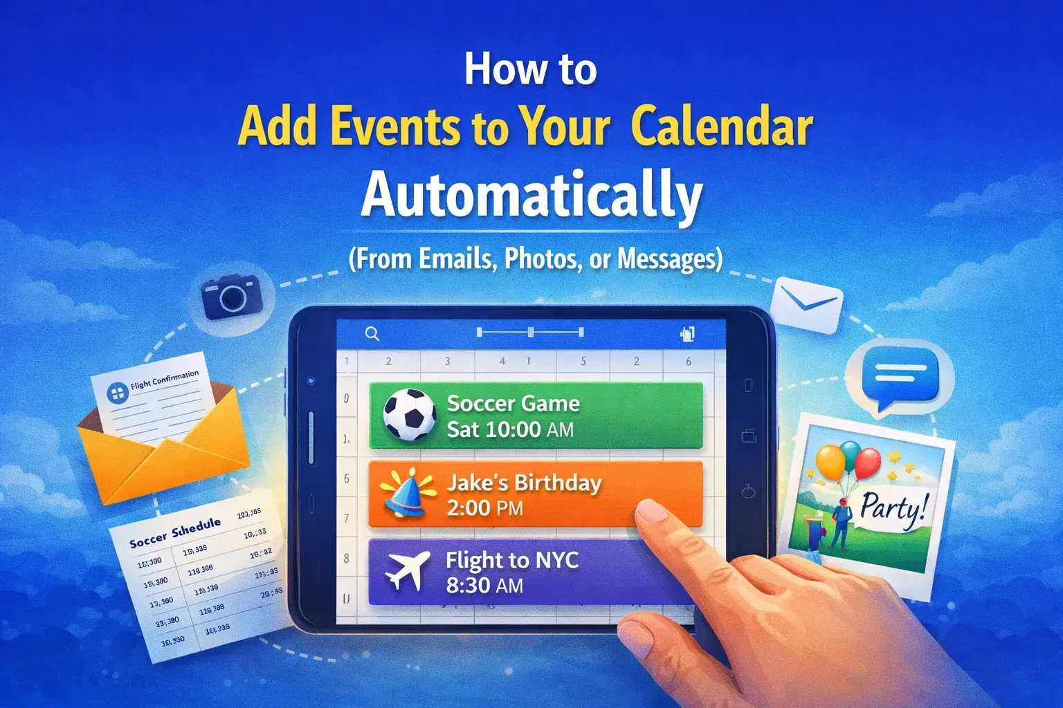 How to Add Events to Your Calendar Automatically (From Emails, Photos, or Messages)
