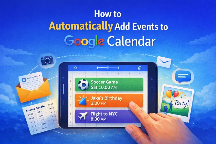 How to Automatically Add Events to Google Calendar