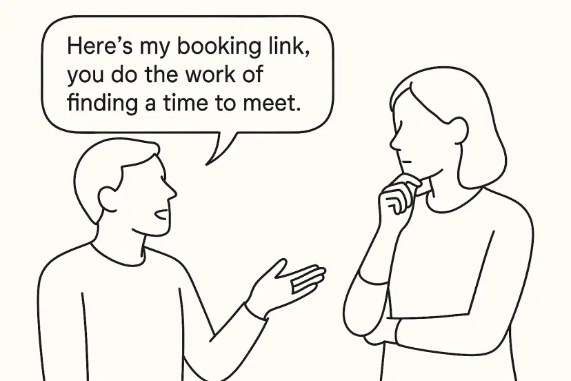 Booking Links vs Professionalism: Are You Sending the Wrong Signal?