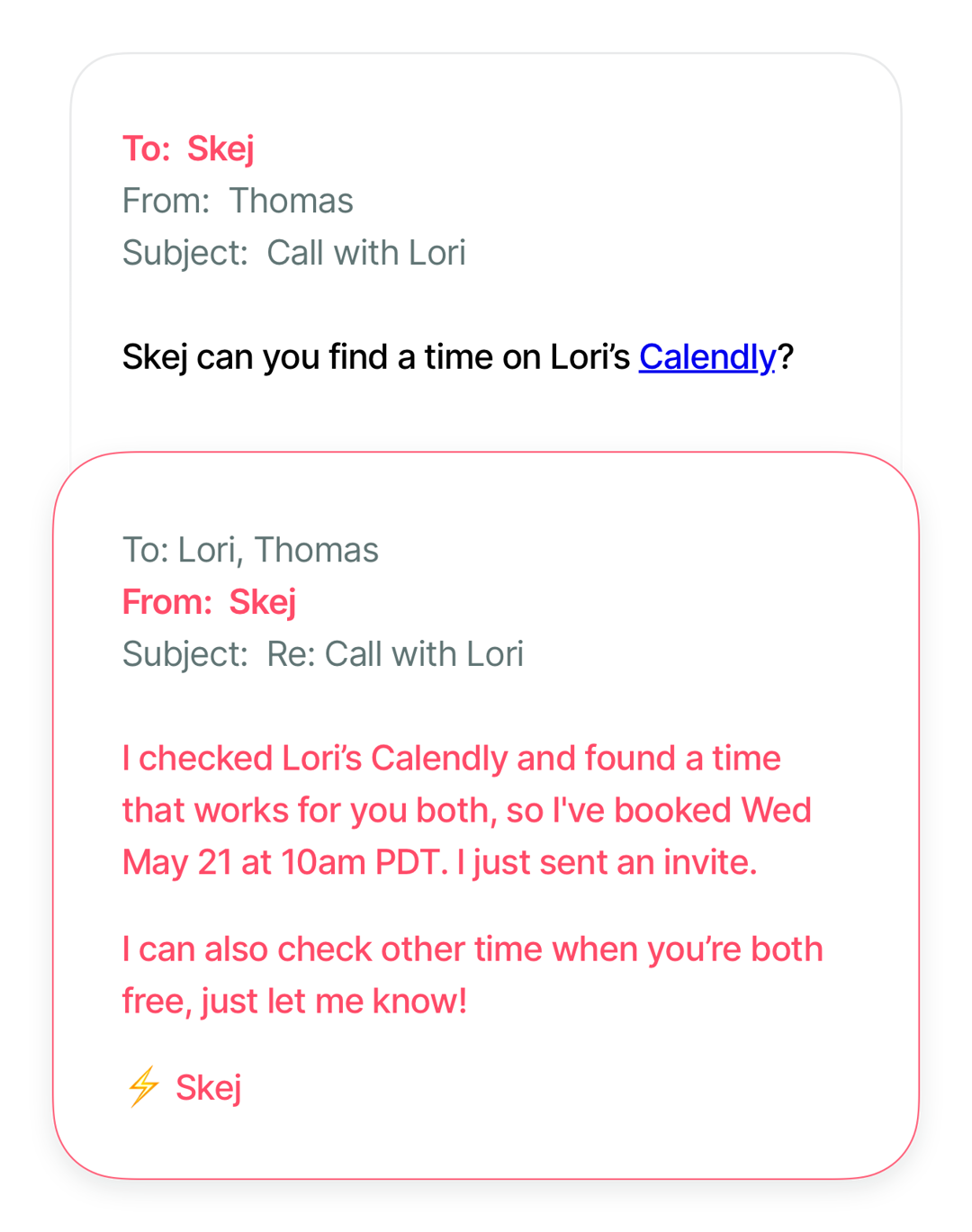 Intelligent AI scheduling features for calendly links