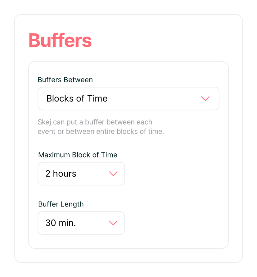 Buffers and Daily Meeting Limits